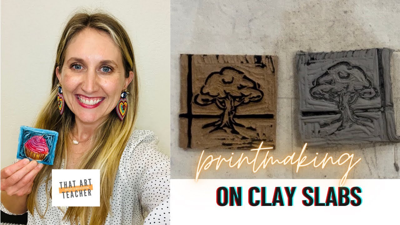 Printmaking on Clay Slabs | How to Combine Printmaking and Ceramics