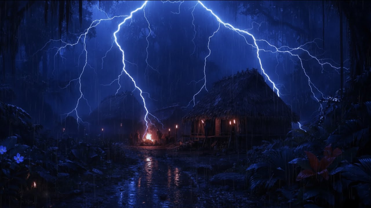 Rain Sounds for Sleeping – ASMR Rain & Thunderstorm White Noise for Deep Sleep & Stress Relief