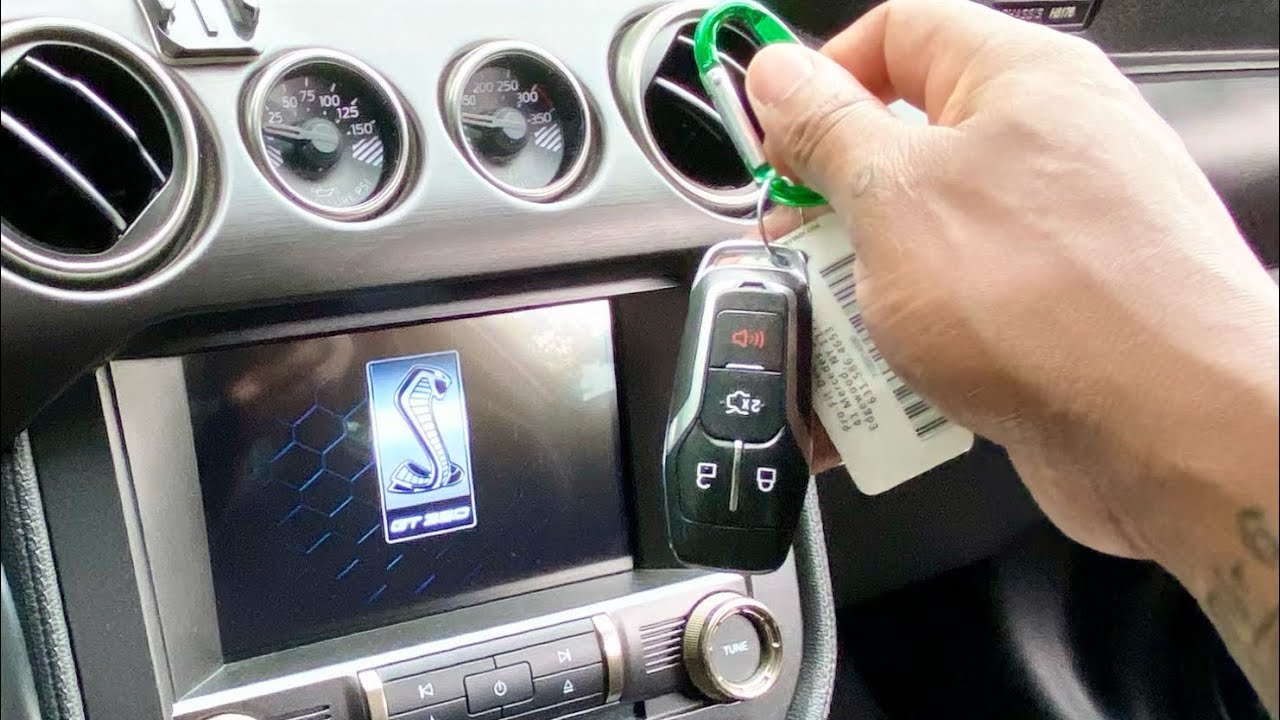HOW TO START YOUR SHELBY GT350 WHEN YOUR KEY FOB DIES ALL 2015 AND UP MUSTANG