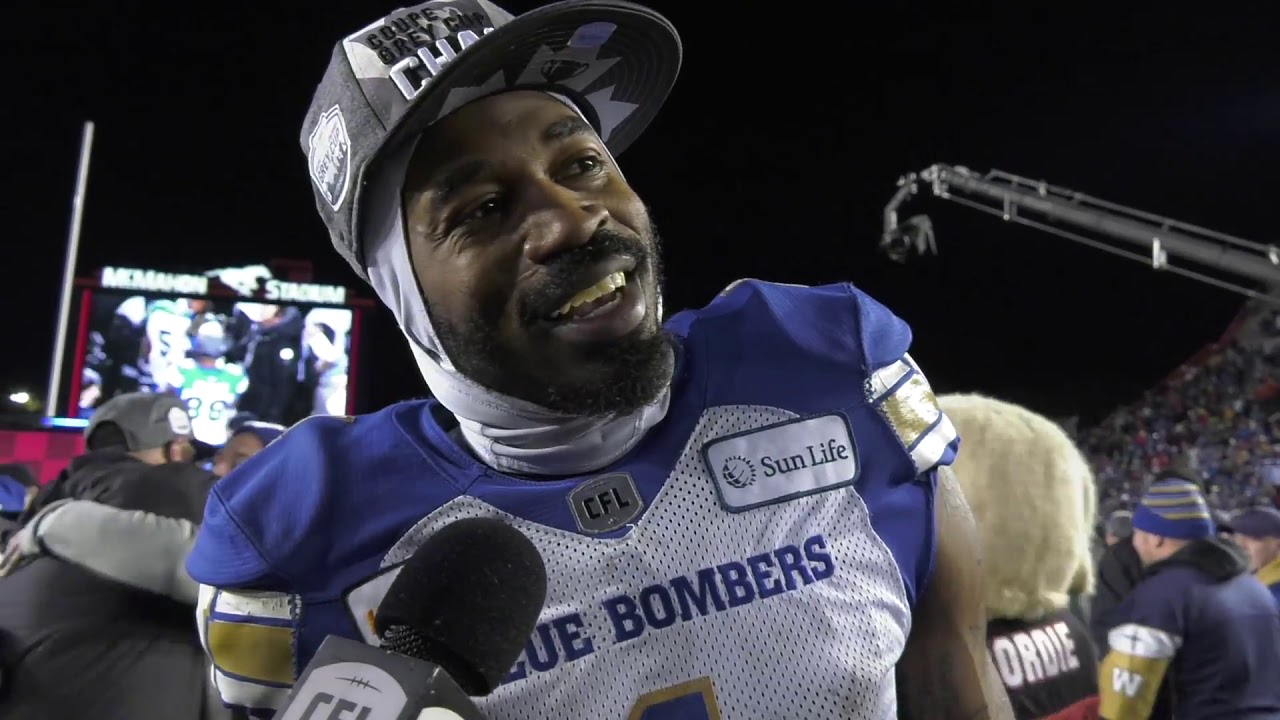 Grey Cup 107: Winnipeg Blue Bombers celebrate the win