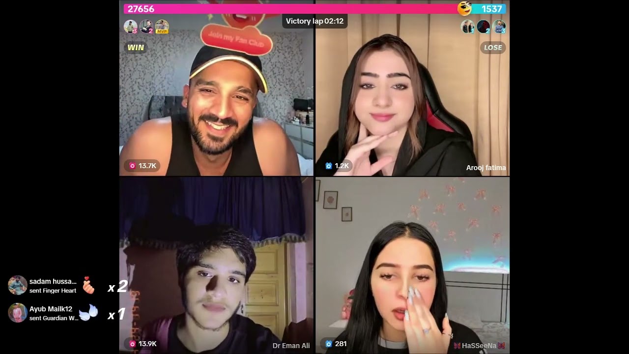 Rajab butt vs Dr Eman new TIKTOK live match big fight Haider Shah gifting to Rajab /Rajabfaimly