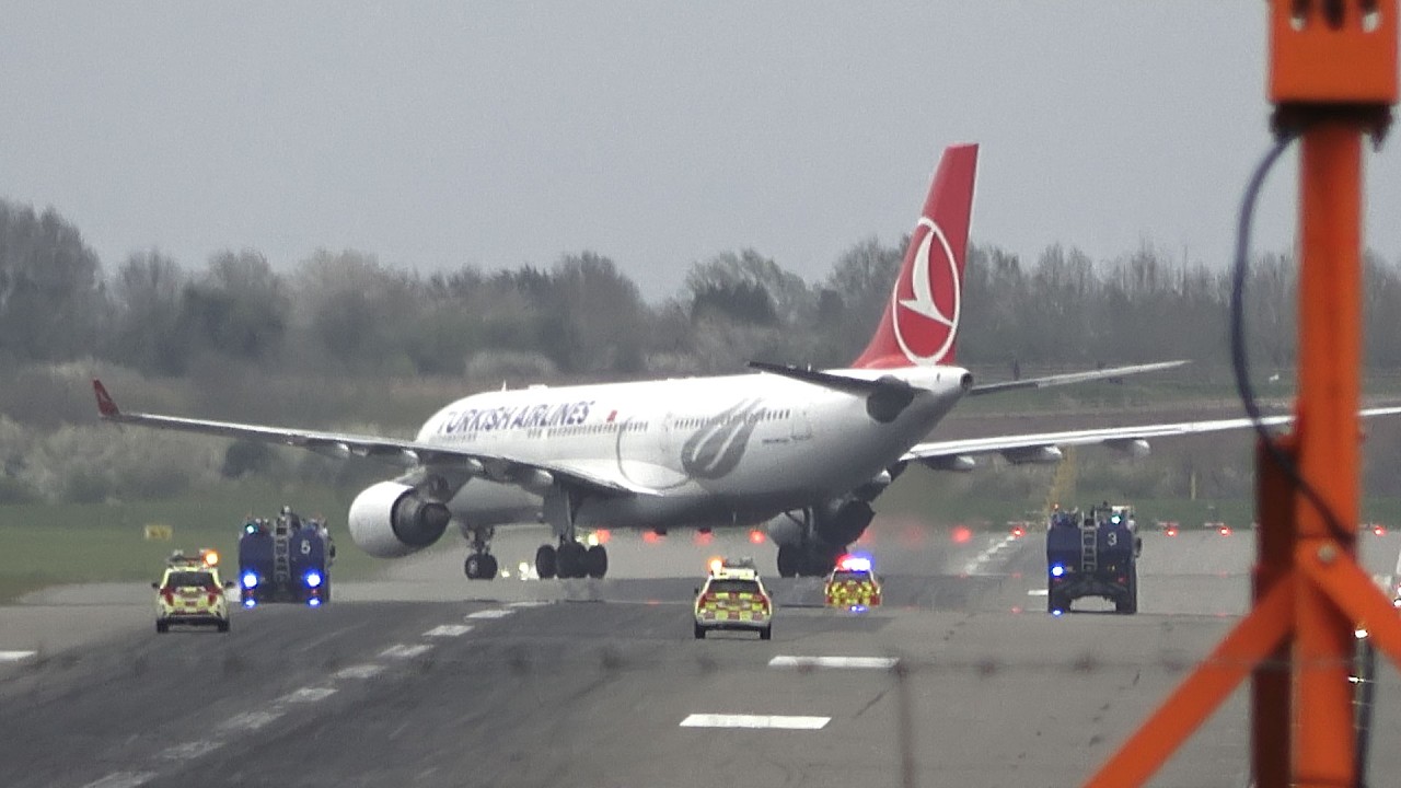 Turkish Emergency Landing BHX in Storm Dave