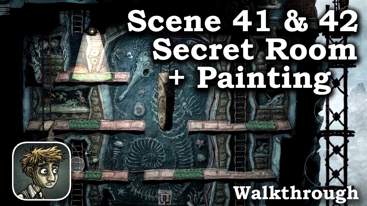 Creaks Gameplay Walkthrough - Scene 41 & Scene 42 ( Secret Room + Painting)