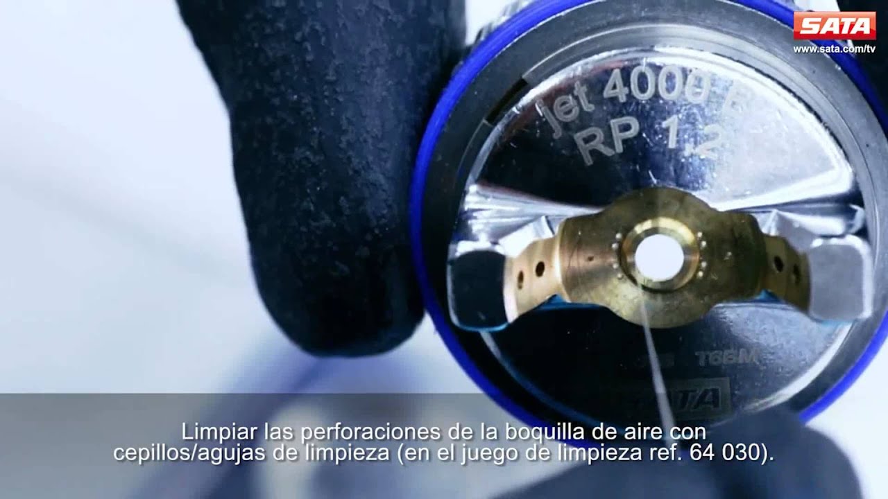SATA   Limpieza de la pistola a mano1