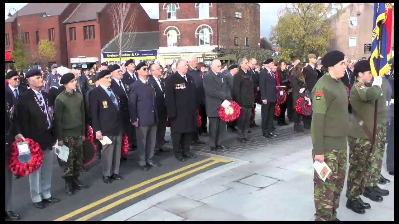 Leek Staffordshire Remembrance Sunday 2012 HD