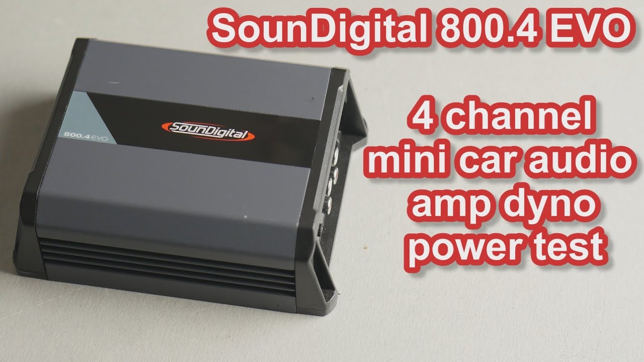Тест мощности четырехканального автомобильного усилителя SounDigital 800.4 evo 4 mini #caraudio #...