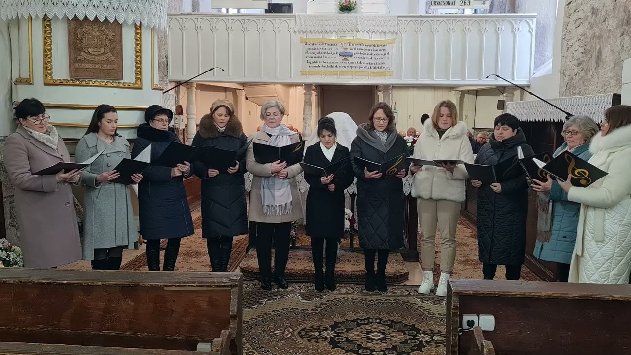A Viski Református Egyház Énekkarának szolgálata a Nagyböjt kezdeti Istentiszteleten - 2026.02.22