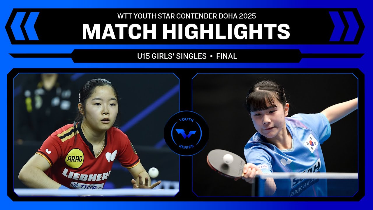 Koharu Itagaki vs Heo Yerim | U15 GS Final | WTT Youth Star Contender Doha 2025