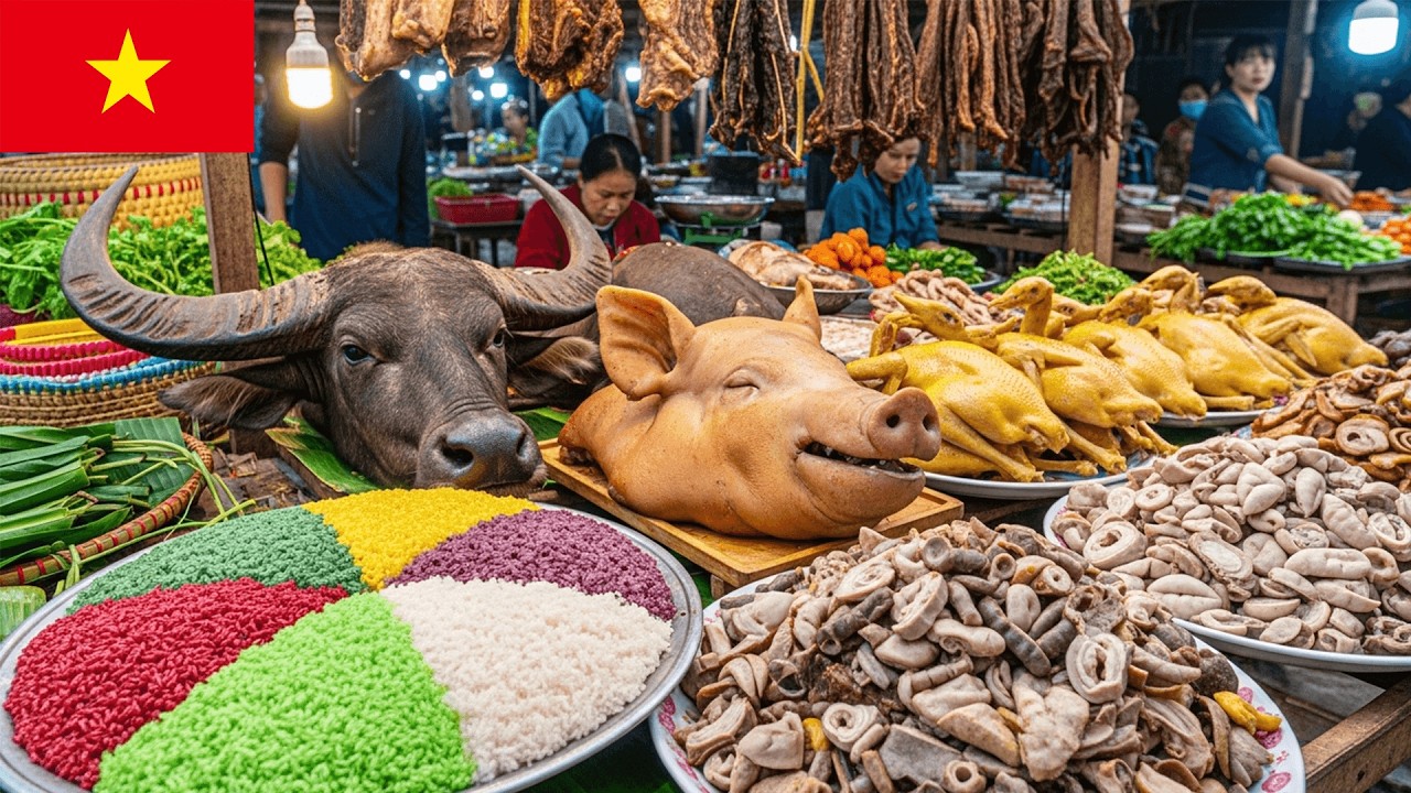Food Market in Northern Vietnam | ​1 Hour Exploring Vietnam’s Remote Mountain Markets