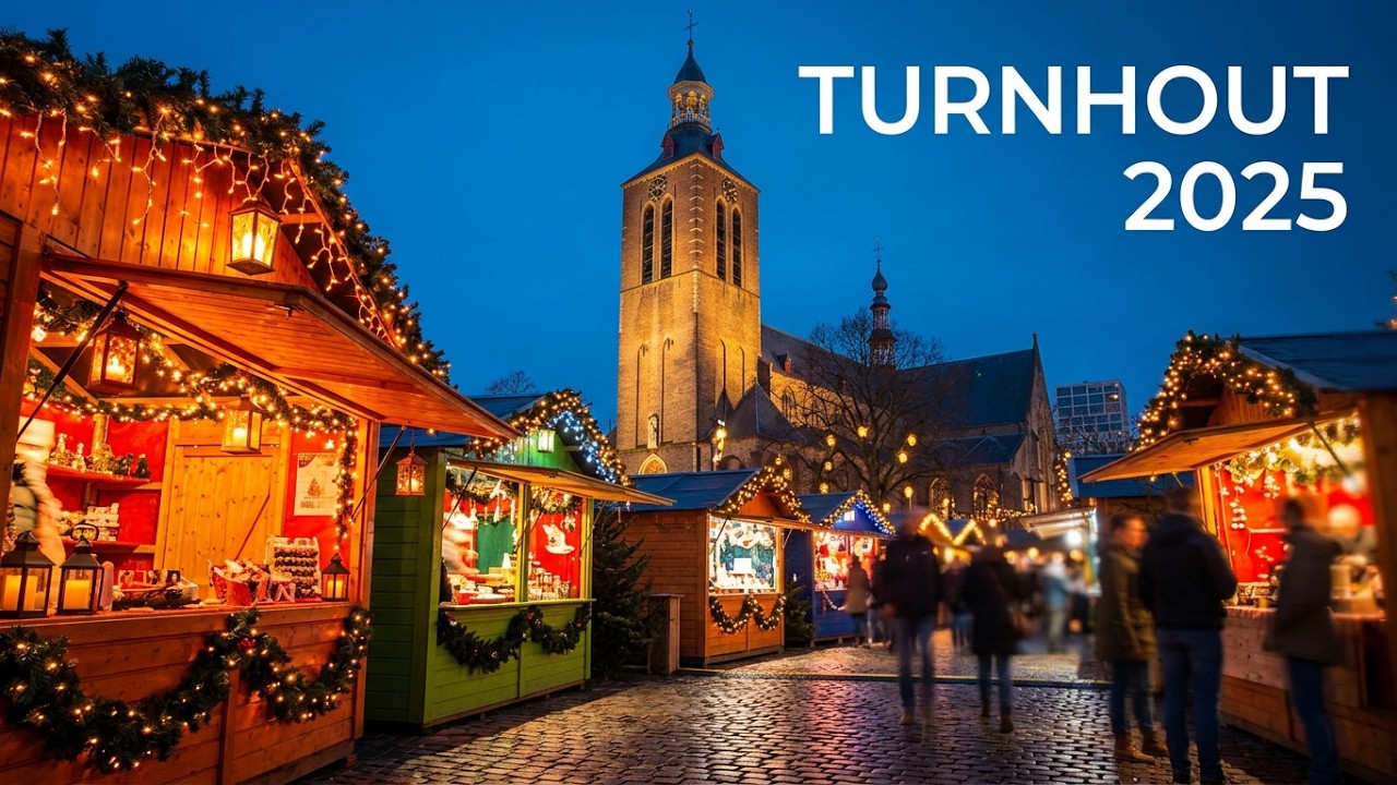 Wandeling door Turnhout 2025 | Stadscentrum & Kerstmarkt