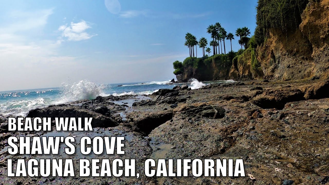 ⛱🌊🏄‍♂️ Walking Beautiful Shaw's Cove, LAGUNA BEACH, CA