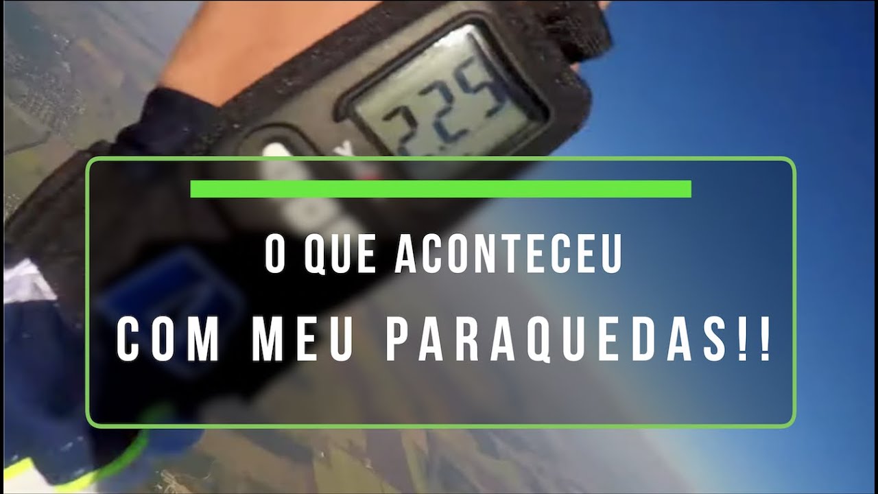 O que fazer quando o paraquedas não abre? Dicas importantes!