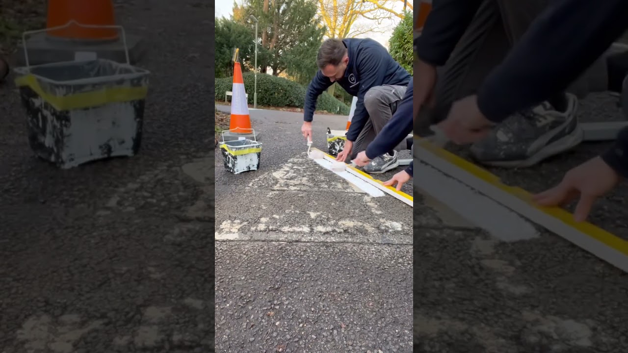 Road painting #line painting #road #thermoplastic #paint