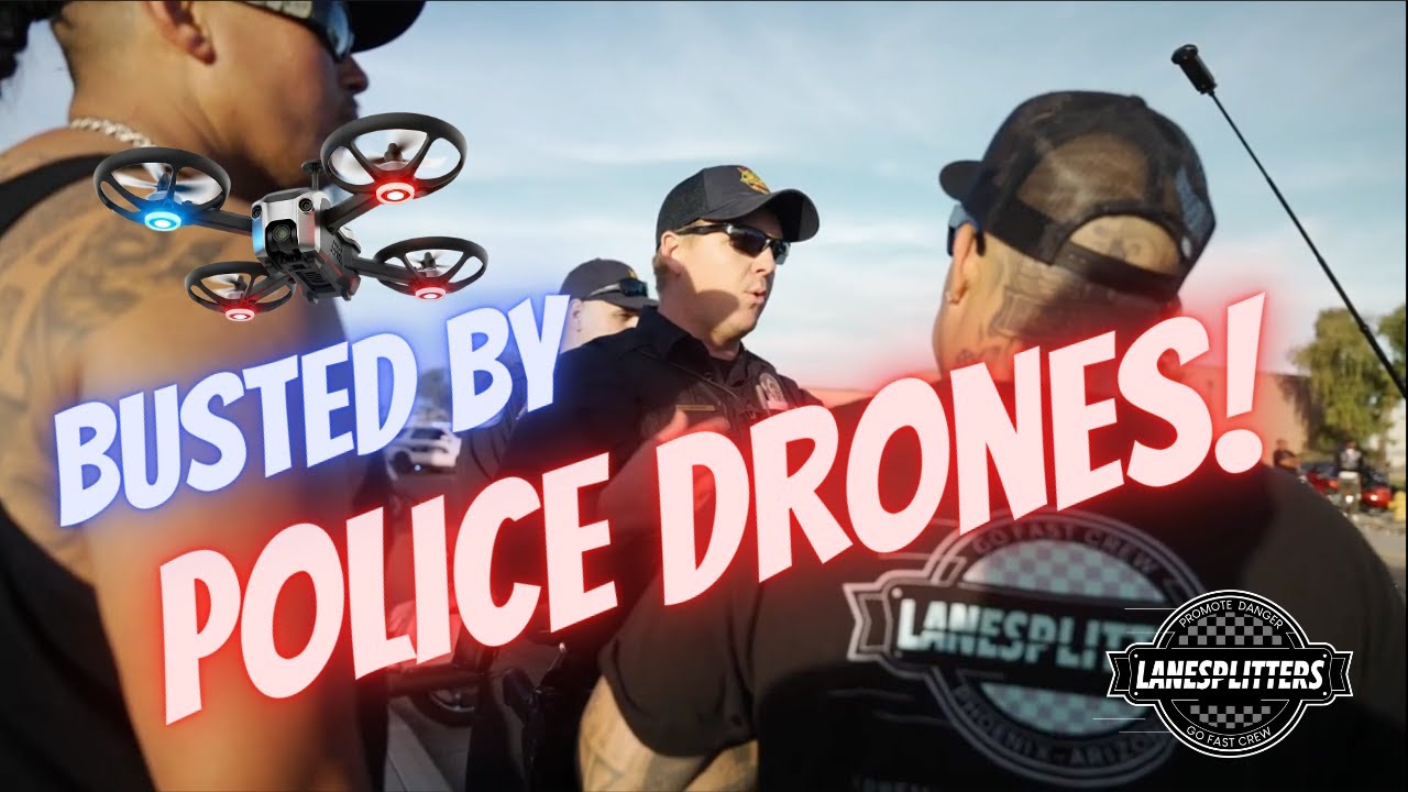 Police DRONES Watching Our Sunday Funday Racing | Lane Splitters Go Fast Crew