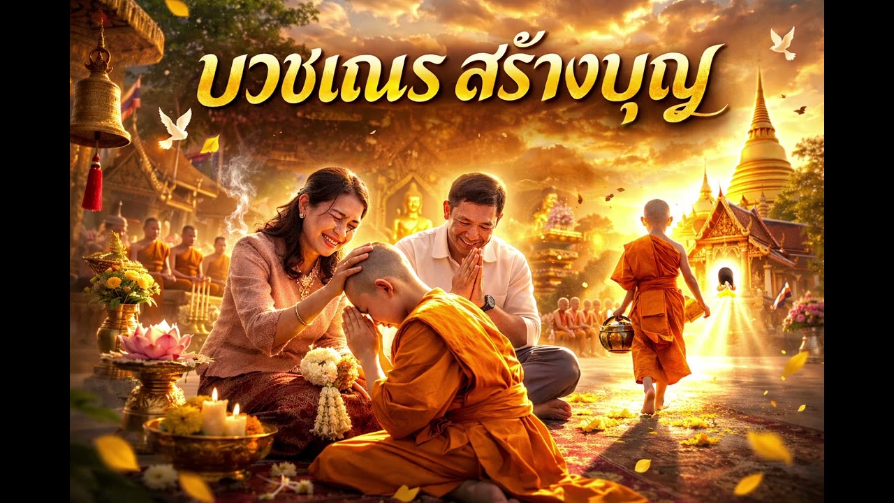 บวชเณร สร้างบุญ