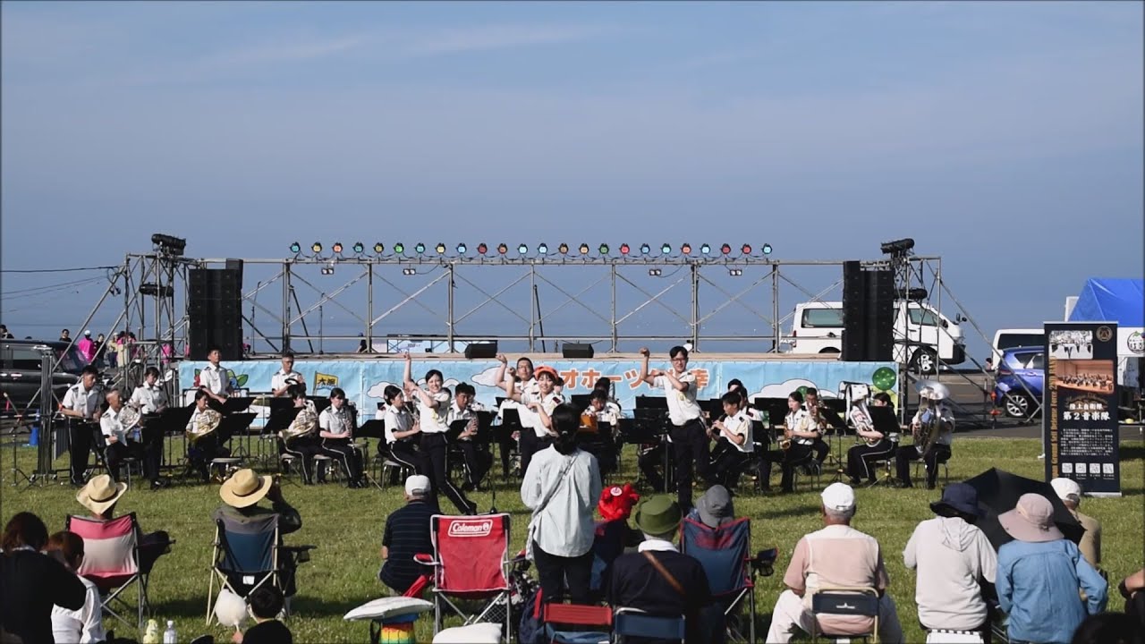 陸上自衛隊 第2音楽隊の演奏 観ませんか？ オホーツク枝幸うまいもん祭り会場 2025-07-05撮影