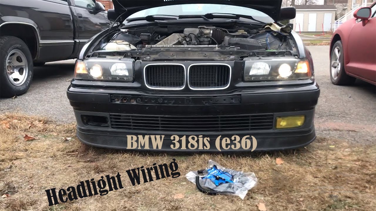 BMW 318is (e36): Headlight Re-Wiring
