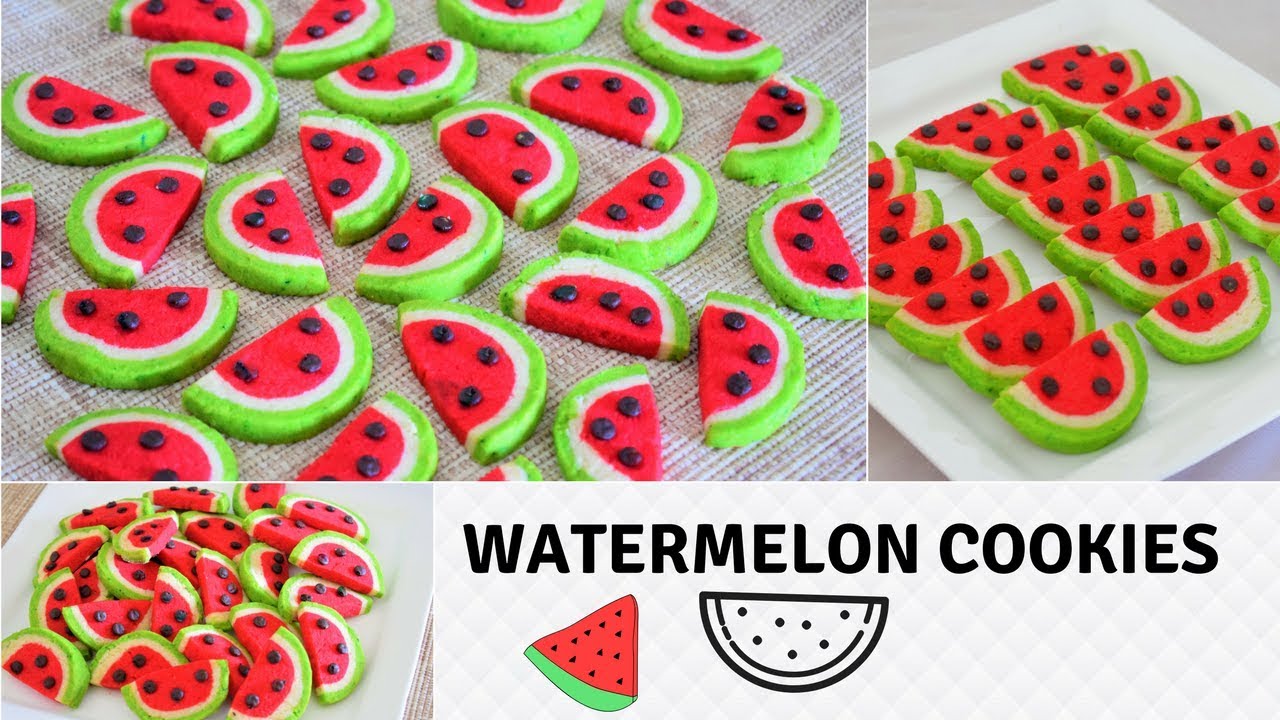 Watermelon Cookies | Crispy & Buttery | Perfect For Beginners | Recipe From Scratch-Food Connection