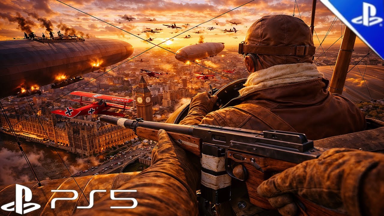War Descended on London From the Skies — World War I / battlefield Immersive Graphics World War I