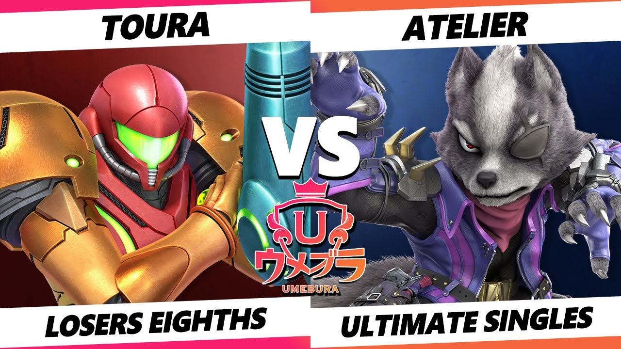 Umebura 9 Top 8 - Toura (Samus) Vs. Atelier (Wolf) SSBU Ultimate Tournament