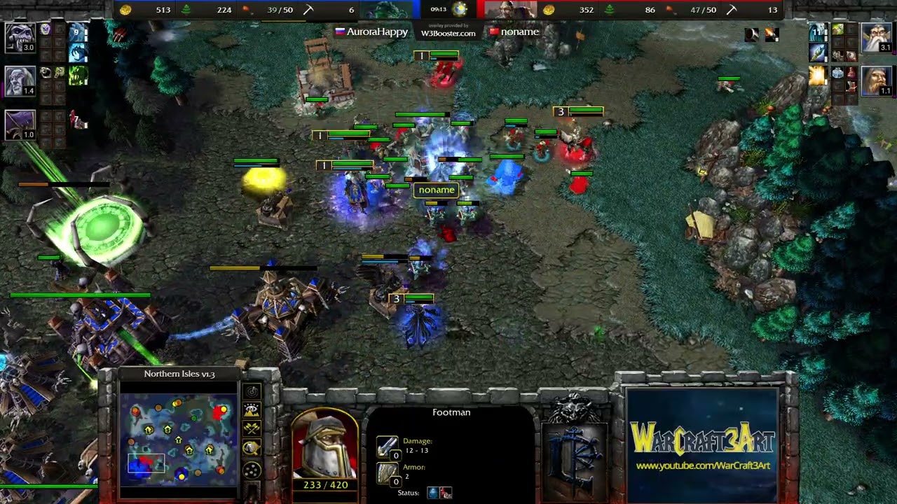Happy(UD) vs Fortitude(HU) - Warcraft 3: Classic - RN9229