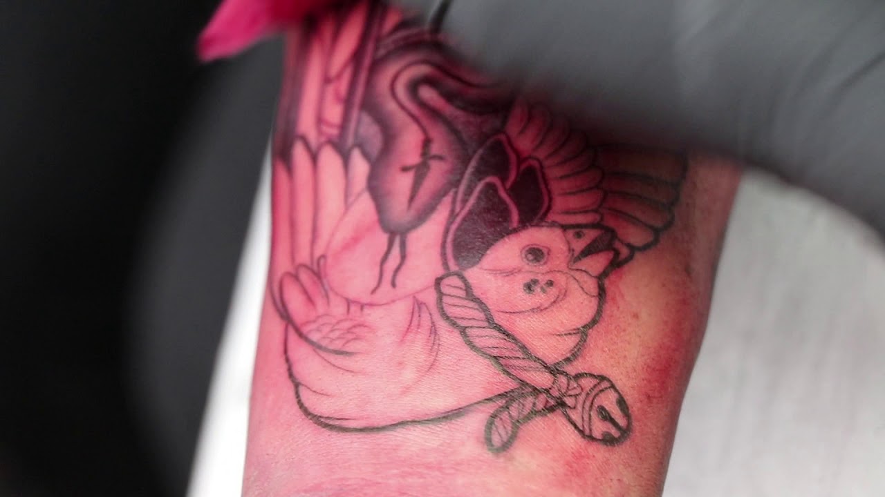 TATTOO NEO TRADITIONAL PROCESS -Tatuaje neo tradicional proceso