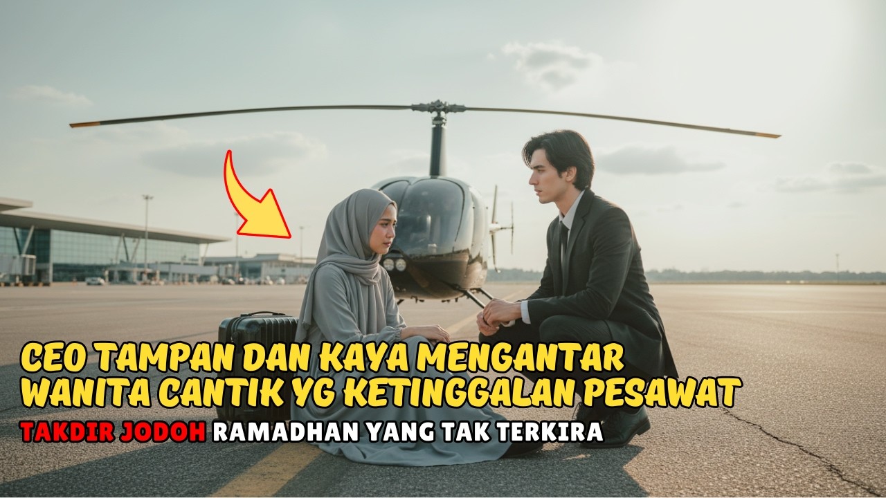 CEO TAMPAN DAN KAYA MENGANTAR WANITA CANTIK KETINGGALAN PESAWAT‼️TAK DISANGKA TAKDIR JODOH RAMADHAN