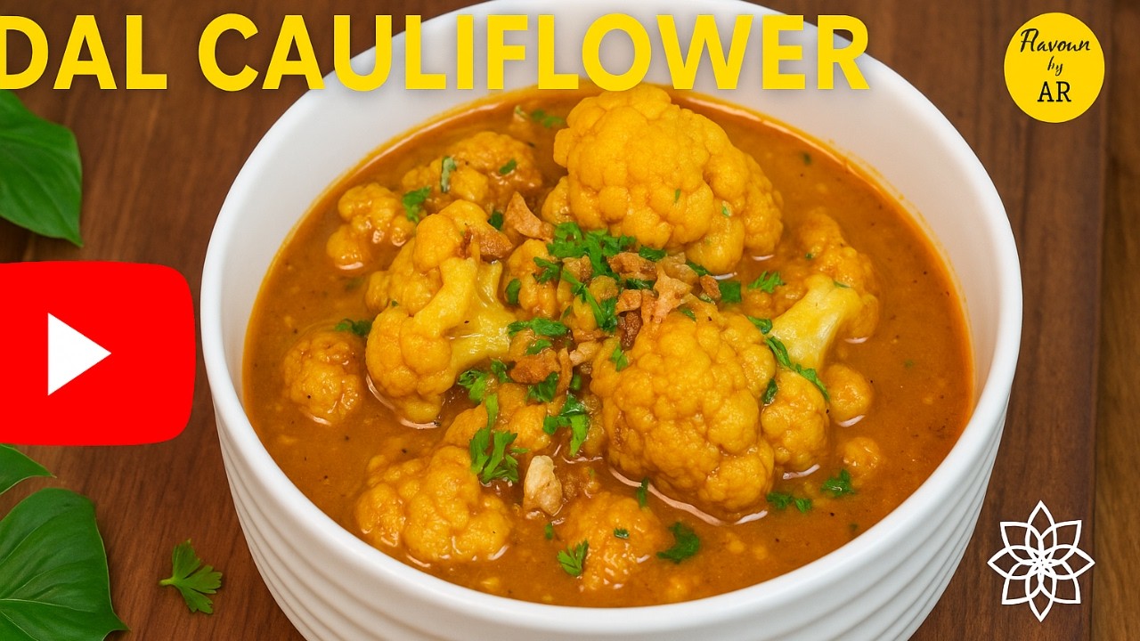 Toor Dal With Cauliflower Recipe | Cauliflower Dal Curry | East Indian Style Dal Cauliflower Reco[e