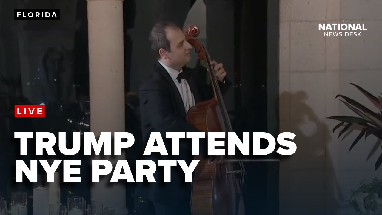 Trump attends NYE party