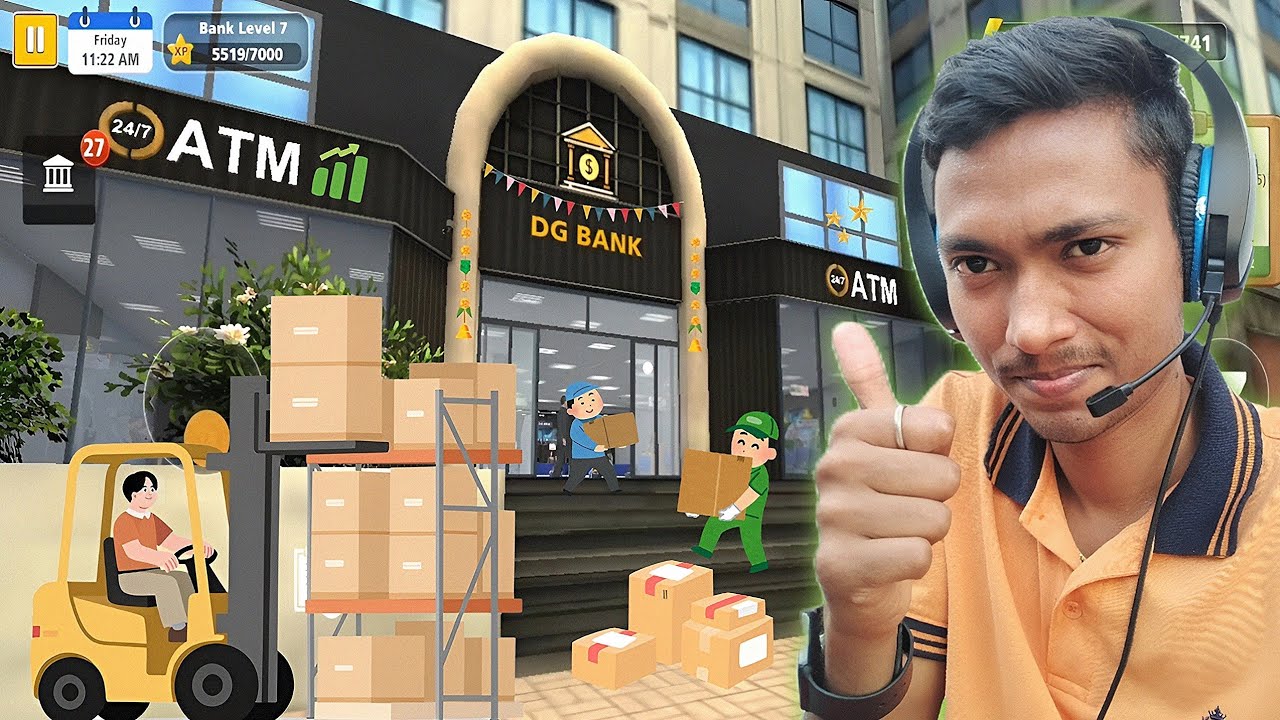 BIG BANK UPGRADE 🥳 BANK SIMULATOR MONEY BUSINESS GAMEPLAY #3 