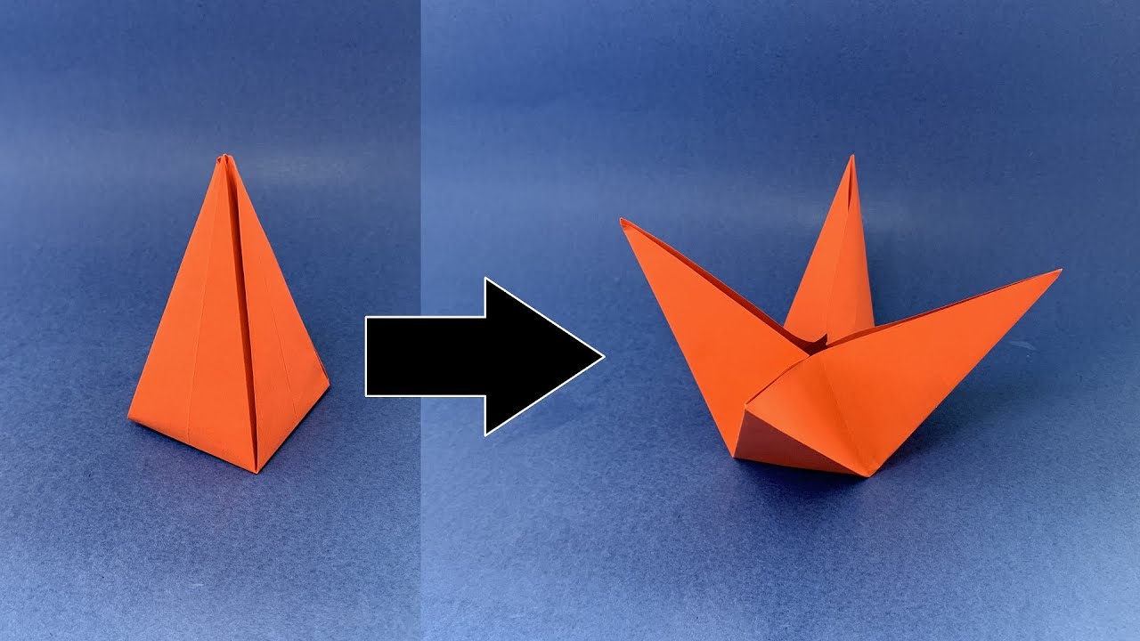 Pyramide Fidget Origami | Comment faire une pyramide en papier Fidget