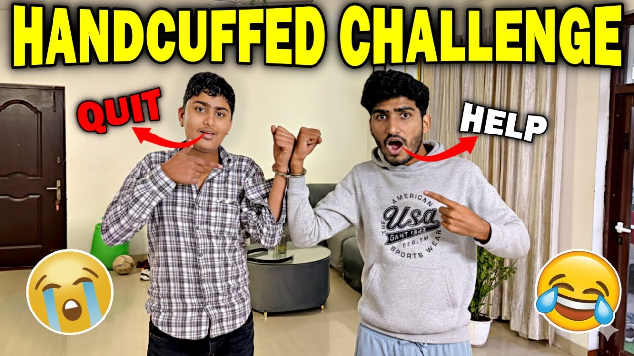 Handcuffed Escape Challenge with Brother 😂