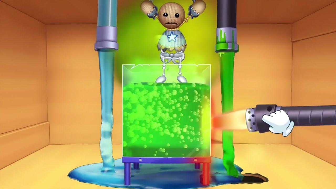 Kick the Buddy: Fire vs Water Showdown! #kickthebuddy