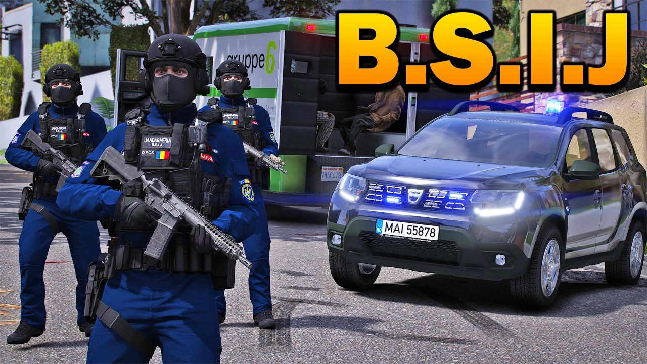 SUSPECTI IN FLACARI, FOCURI DE ARMA SI URMARIRI PERICULOASE - GTA 5 - B.S.I.J. - LSPDFR