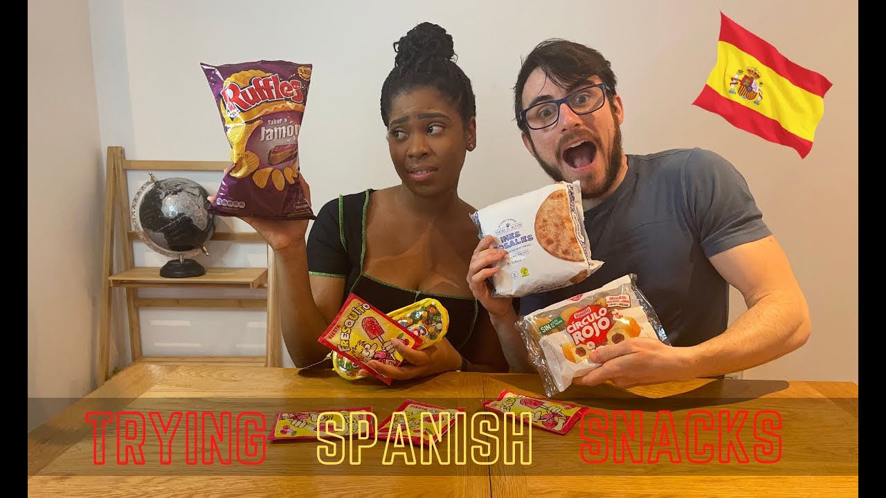 Jamaican Girlfriend Tries Spanish Snacks | First Time