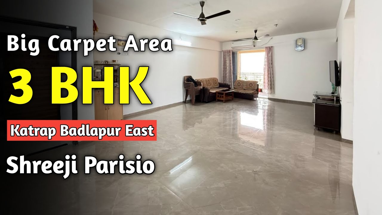 3BHK With Big Carpet Area | Lake View Flat | Prime Location | Katrap Badlapur East 📍