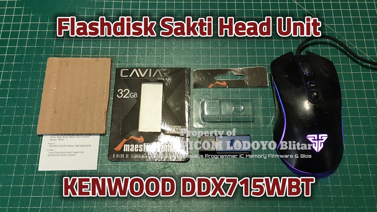 Flashdisk Sakti Head Unit KENWOOD DDX715WBT Pesanan Dari Kab. Kubu Raya