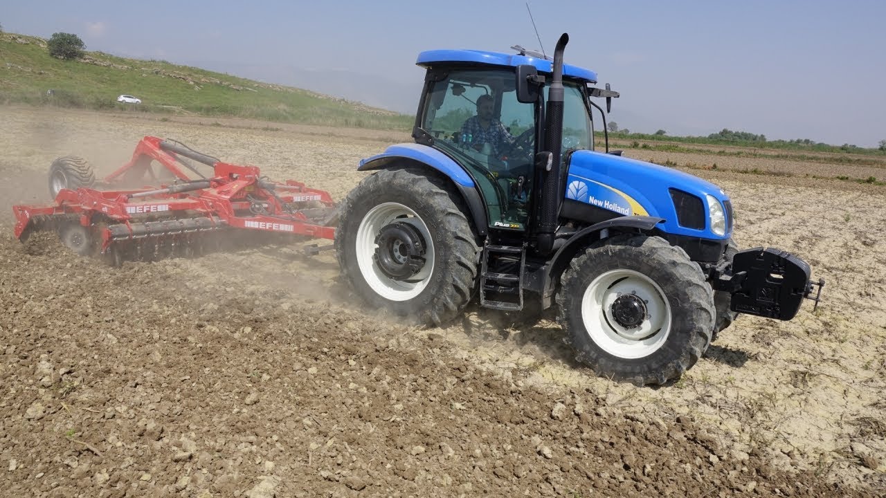 New Holland TS110A - Çekilir Tip Disk Tiller + Merdane Kombinasyonu