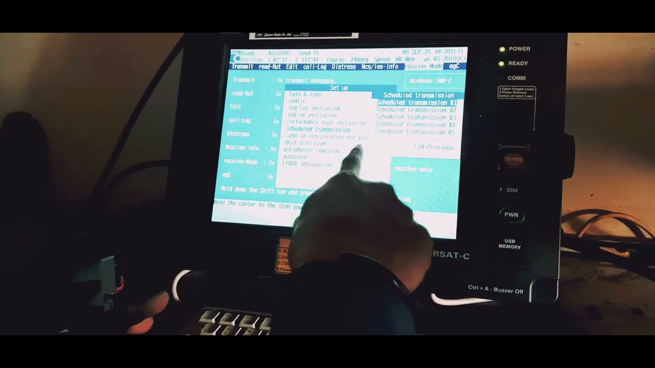 Cara test pengiriman email menggunakan inmarsat C JRC JUE-85@VNDstories 