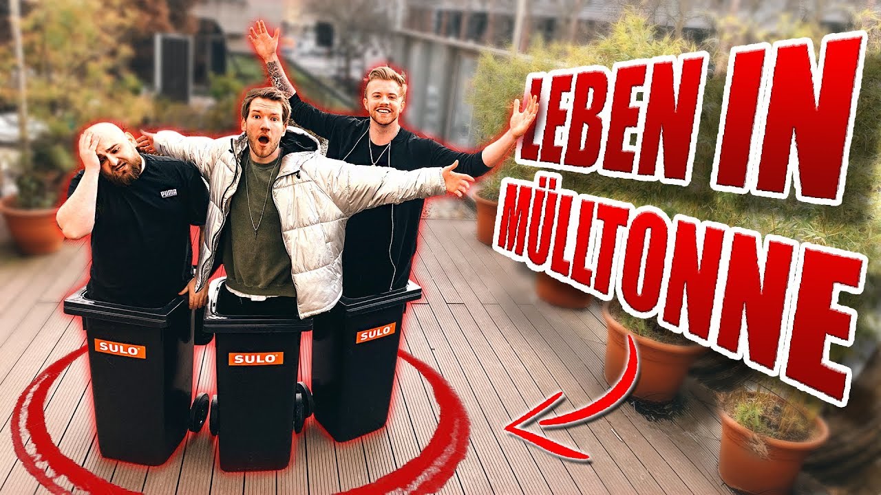 Wer kann länger in MÜLLTONNE leben ?!