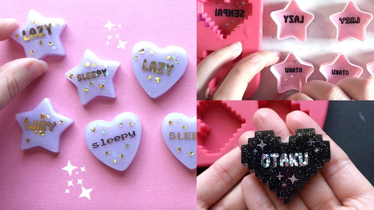 Watch Me Resin 03 | Foiled Heart & Star Charms | Liquid Diamonds Resin & Clearcast 7050 Resin