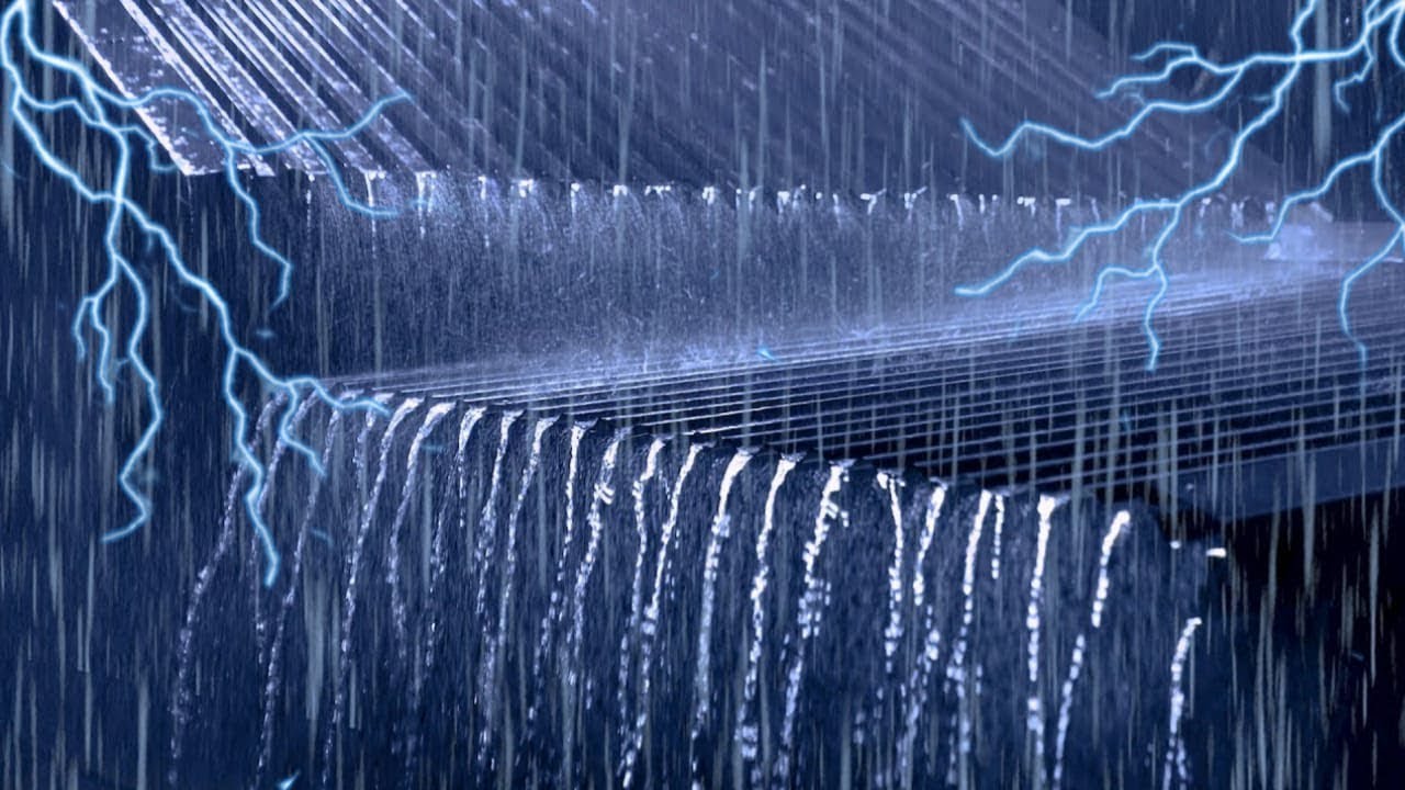 Fell Asleep Immediately • Heavy Rain & Thunder Rammed on the Tin Roof All Night Long 🌧️😴 24/7