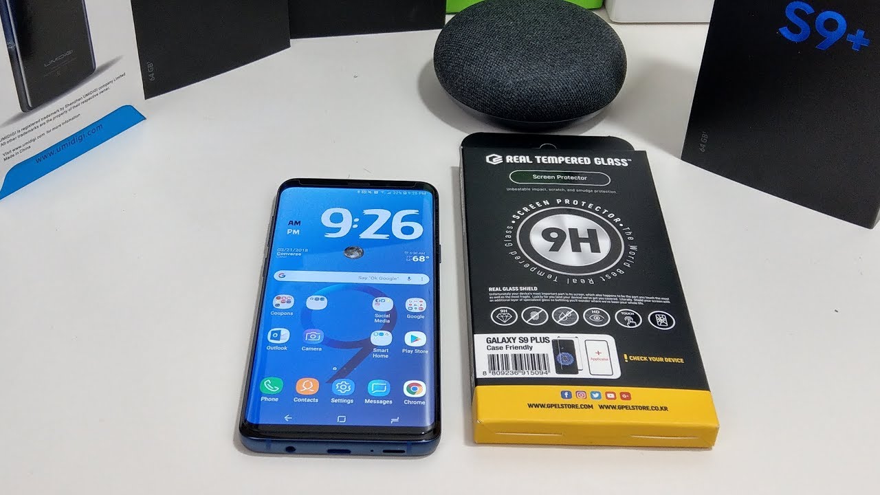 Samsung Galaxy S9+ GPEL Tempered Glass Screen Protector Review
