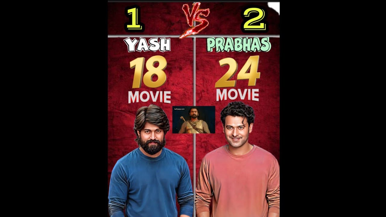 Rocking Star Yash vs Prabhas Comparison Video!