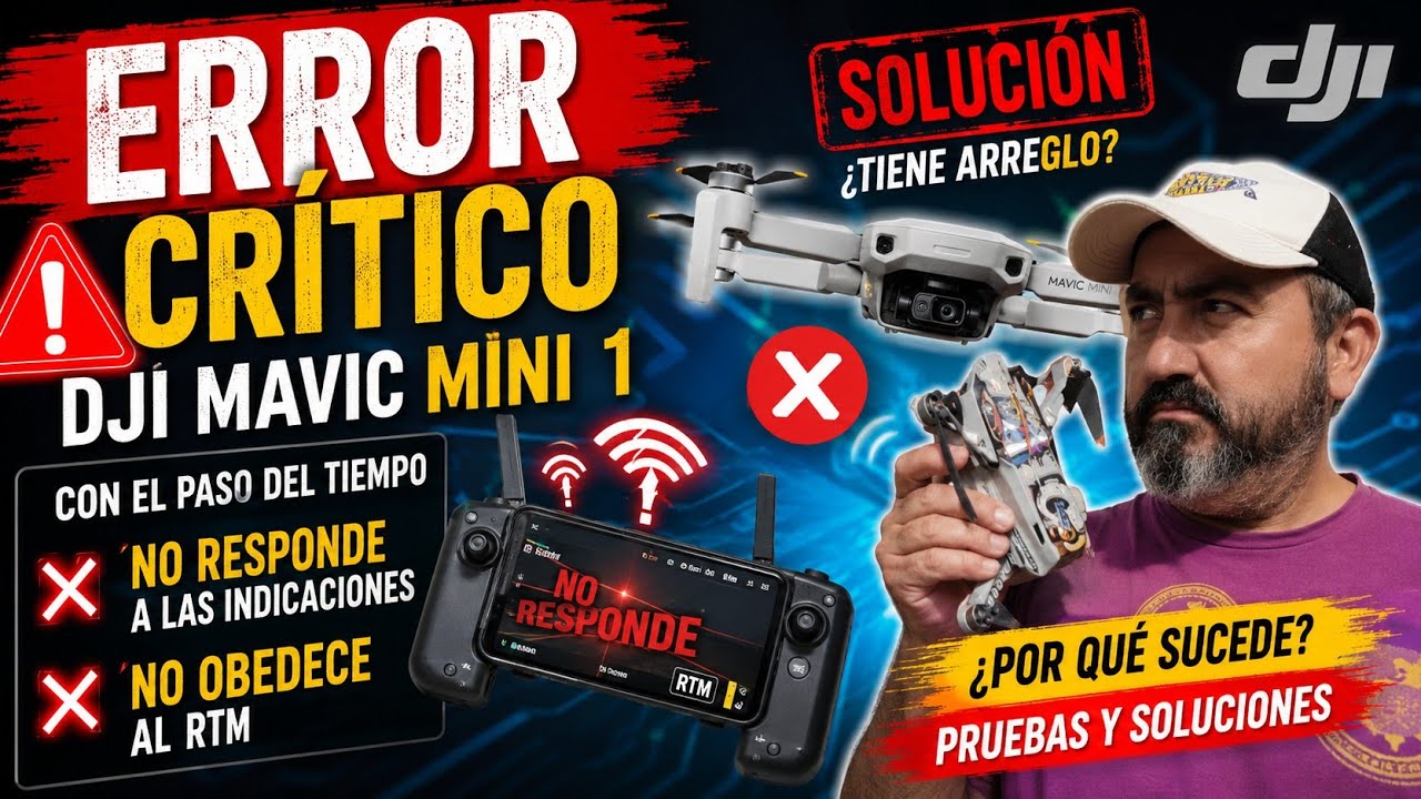 ERROR CRITICO DJI MAVIC MINI NO RESPONDE, no hace caso a las indicaciones ni  RTH Vuelta a Casa