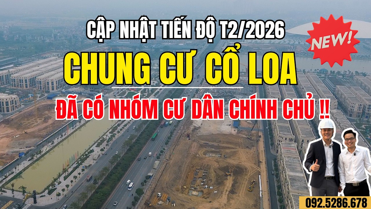 Cập Nhật Tiến Độ Chung Cư MIK – Masterise Vinhomes Cổ Loa Tháng 2/2026. Tốc độ xây dựng thần tốc
