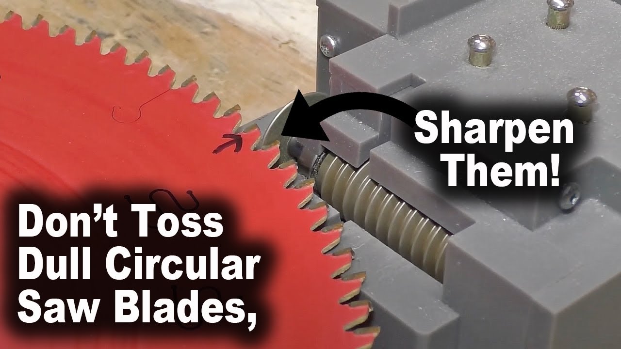 Как заточить пильные диски с помощью зубьев тигра