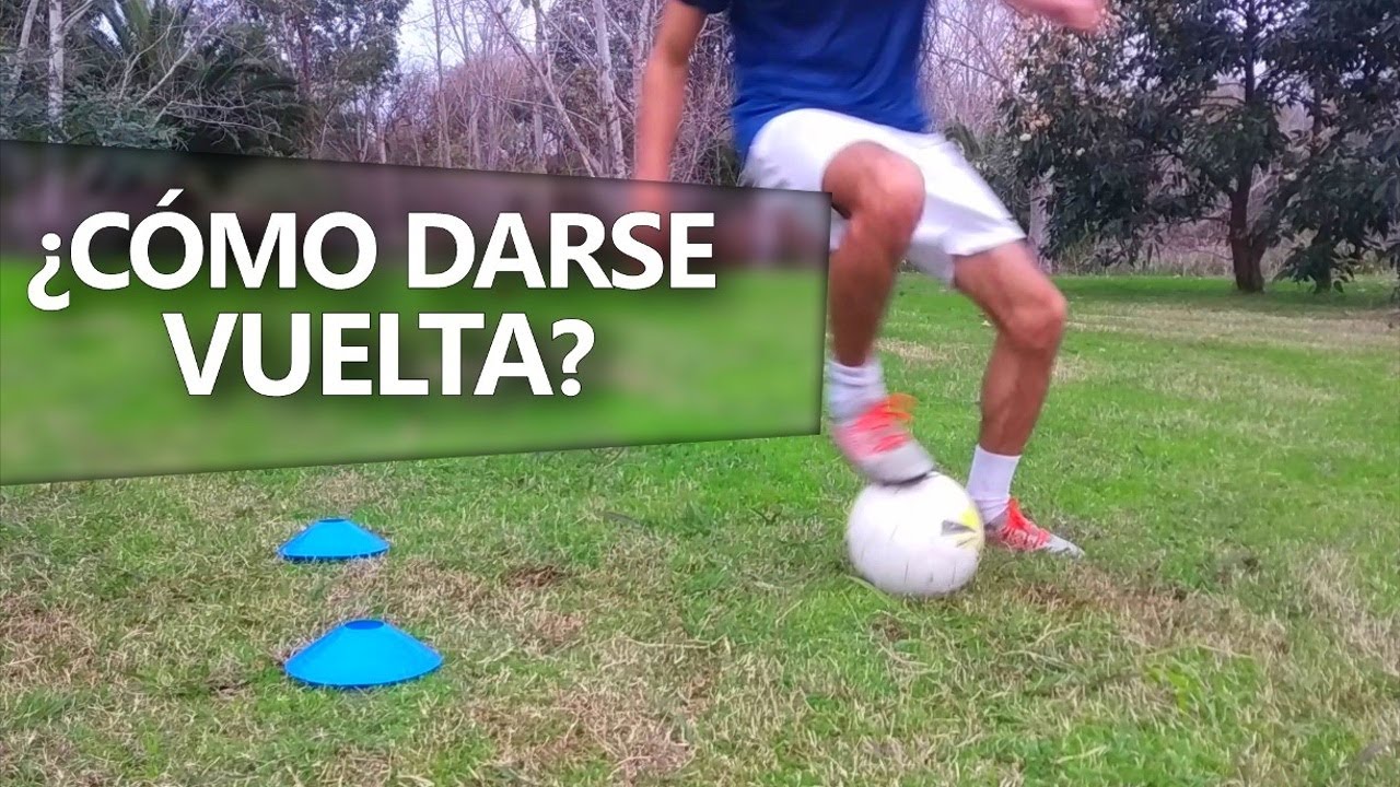Ejercicio para APRENDER A GIRAR al recibir un balón de espaldas en el campo de juego - Fútbol