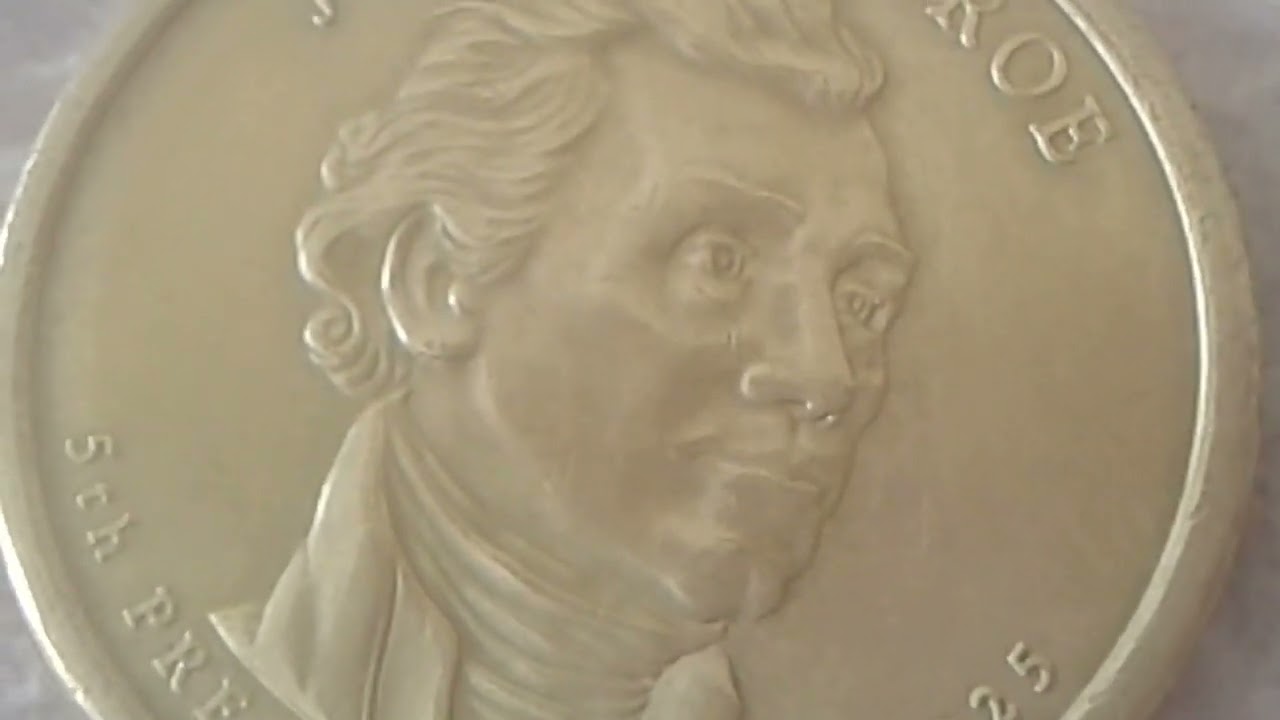 How much is a James Monroe $1 coin worth? Valuable Coin U.S Presidential Dollar 2008-P James Monroe