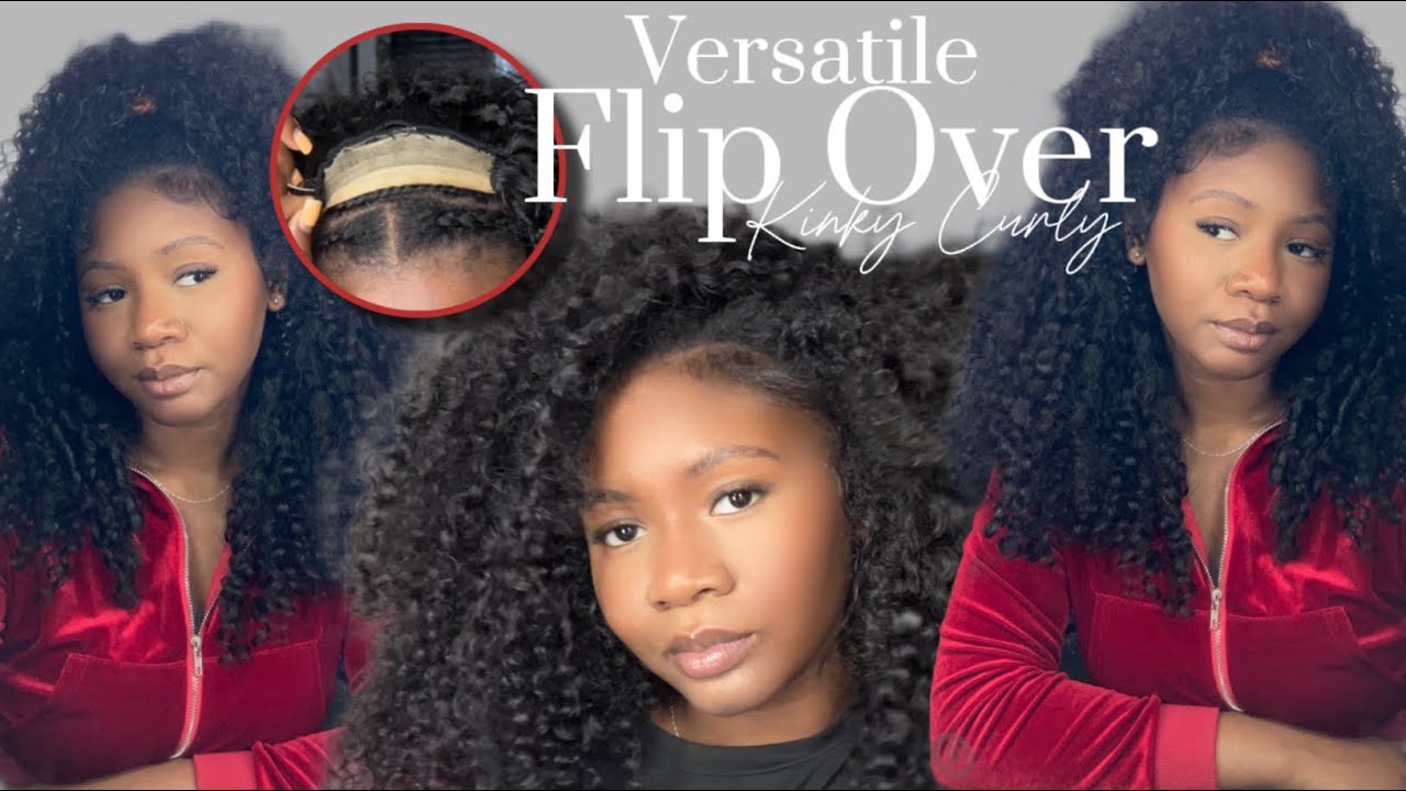 Flip Over Method: Natural Kinky Curly Sew In || Curlsqueen